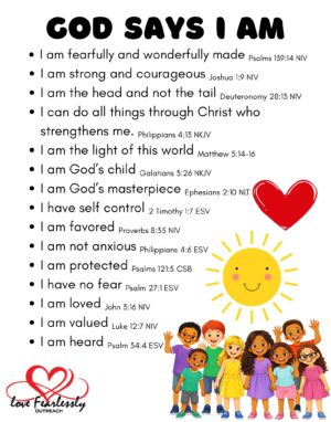 Love Fearlessly: God Says I Am Poster